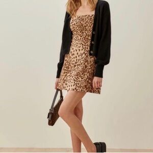 Reformation leopard print dress